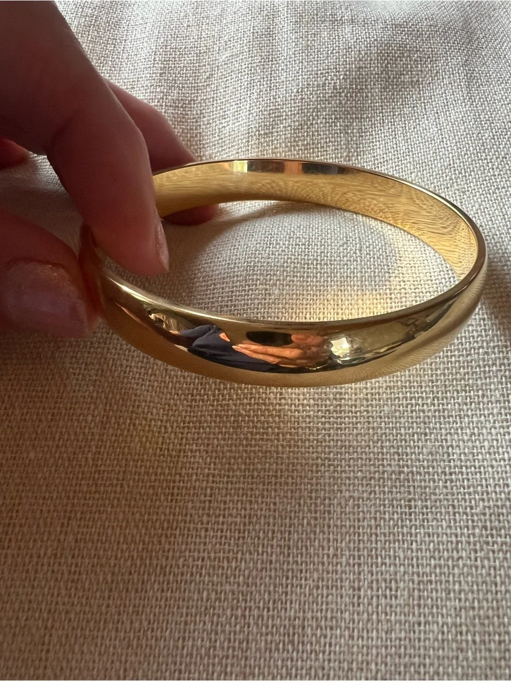 Monet Vintage Gold Tone Bangle Bracelet, good condition